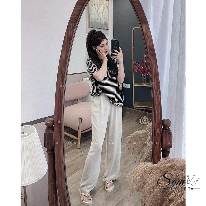 QUẦN XUÔNG ĐŨI DÁNG DÀI 1 CÚC VITAGE CHẤT ĐẸP QUẢNG CHÂU MS19772