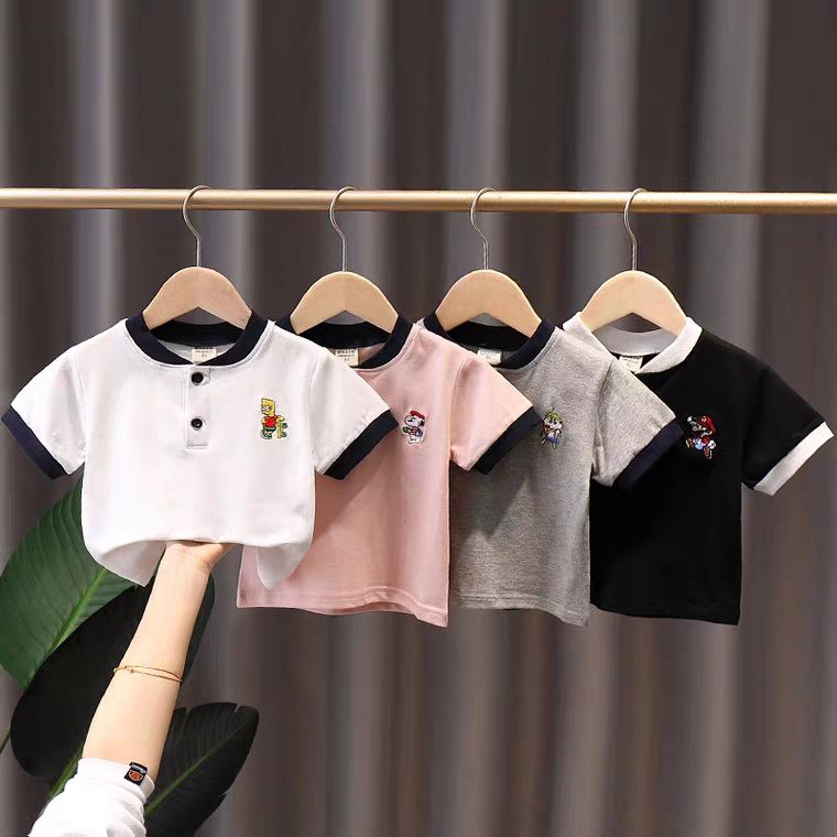 Áo Polo Cotton Thêu Ngực Cho Bé Trai Và Bé Gái Từ 8Kg Đến 28Kg NaNa Store