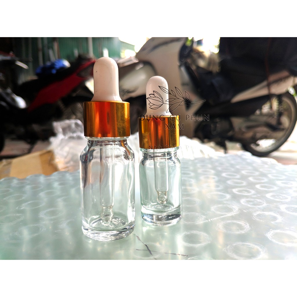 Lọ chiết  5ml, 10ml  mỹ phẩm, serum, tinh dầu thủy tinh loại dày