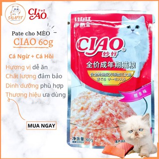 PATE GÓI CIAO CHO MÈO - 60G - SALAPET