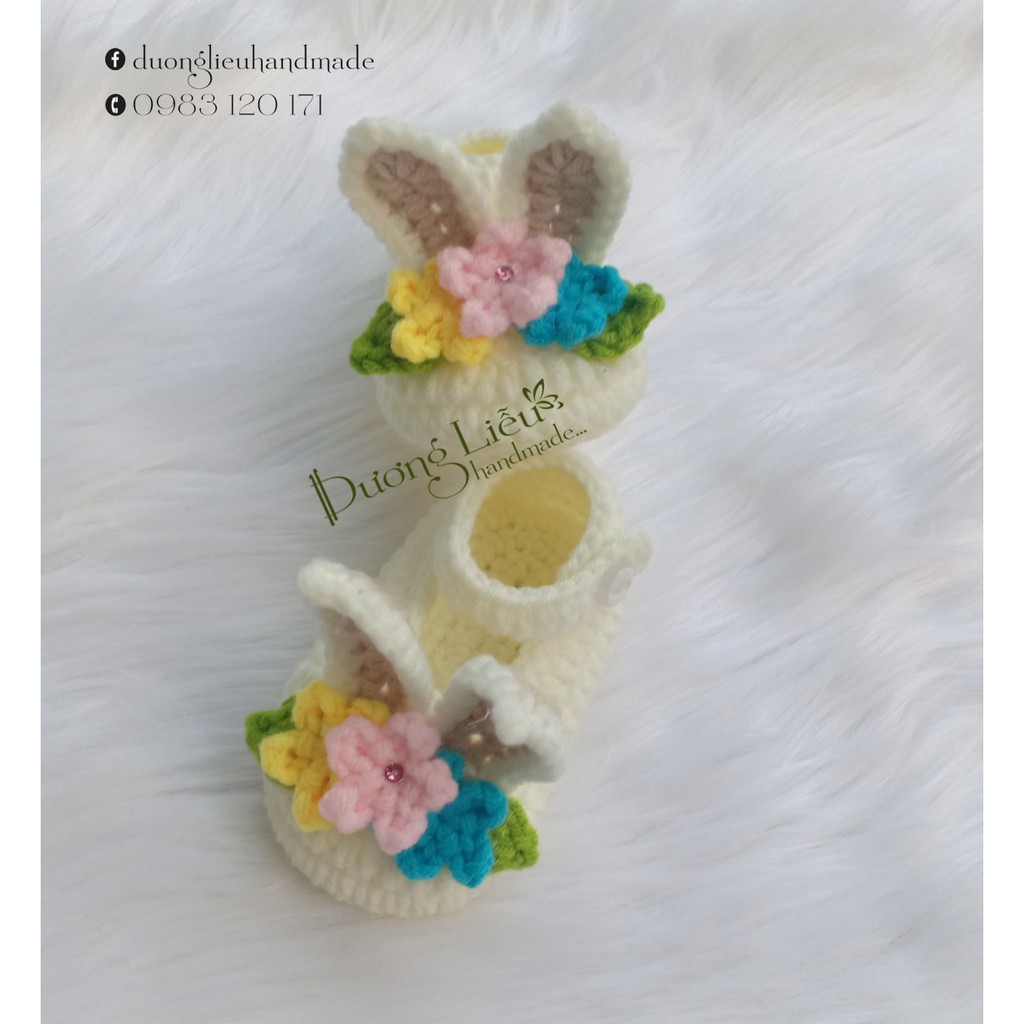 GIÀY LEN HINH TAI THỎ CHO BÉ