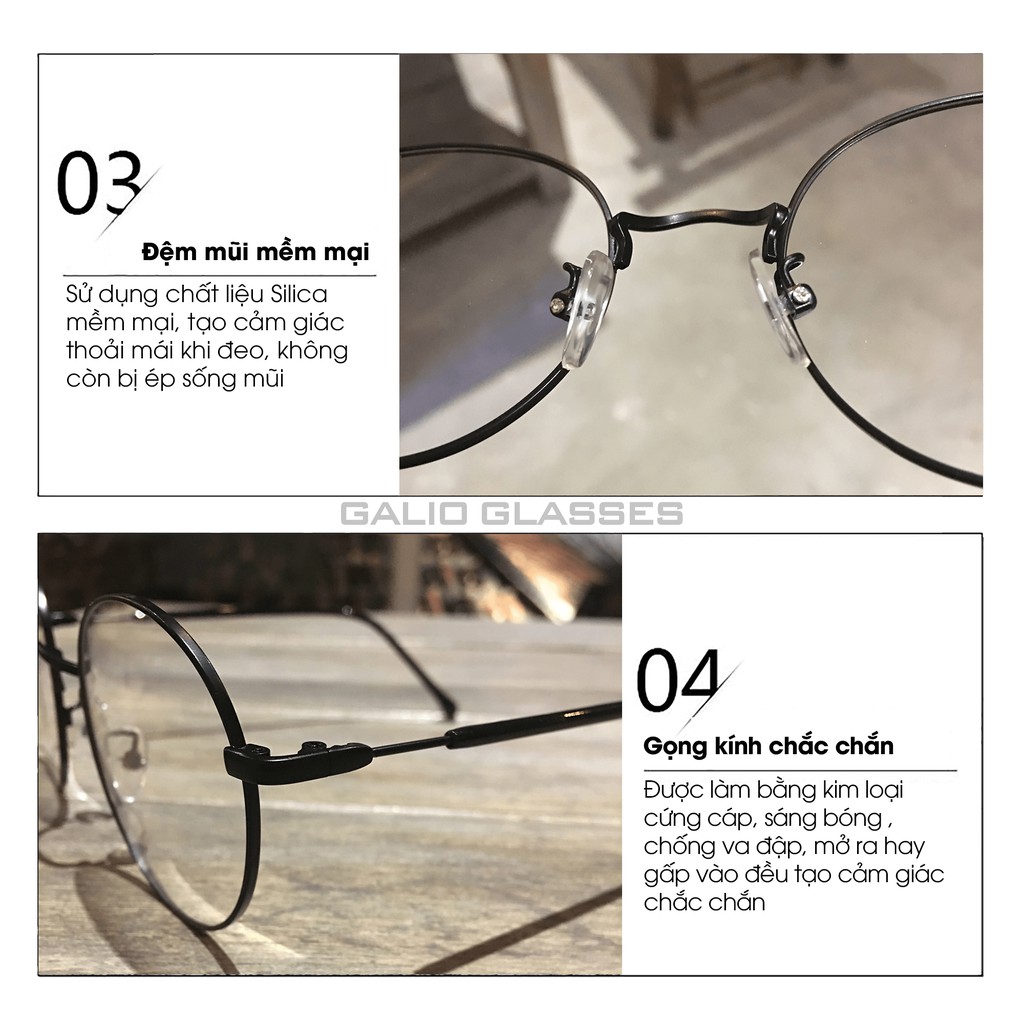 Gọng kính cận nam nữ tròn to vintage, kim loại nhiều màu dễ đeo thời trang ulzzang Lani 2297 - Lắp Kính Mắt Theo Yêu Cầu | BigBuy360 - bigbuy360.vn