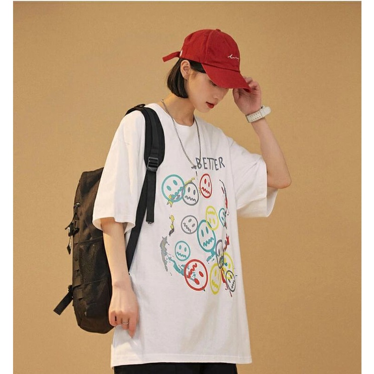 Áo thun tay lỡ nam nữ, áo phông unisex form rộng chất cotton mát mịn thấm hút mồ hôi in hình phi hành gia