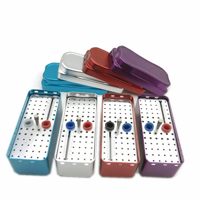 Hộp khử trùng nha khoa bằng nhôm 72 lỗ cho Burs