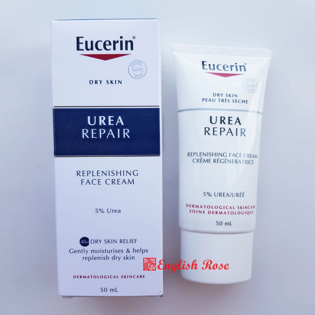 (Bill UK) Kem dưỡng ẩm phục hồi da Eucerin Dry Skin Relief Face Cream Urea Repair 5%