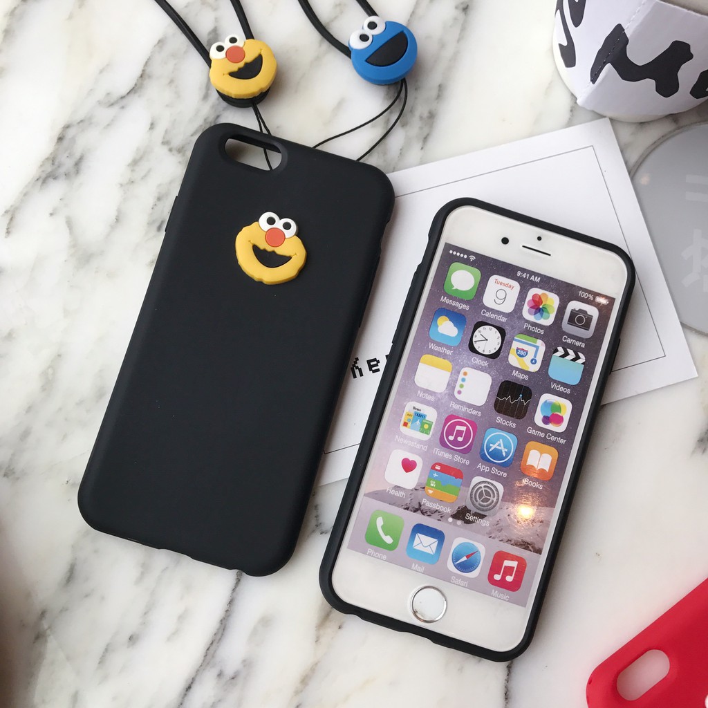 Ốp Điện Thoại In Hình Nhân Vật Hoạt Họa Sesame Street Đáng Yêu Cho Iphone 8 / 6 Plus 7 Plus | BigBuy360 - bigbuy360.vn