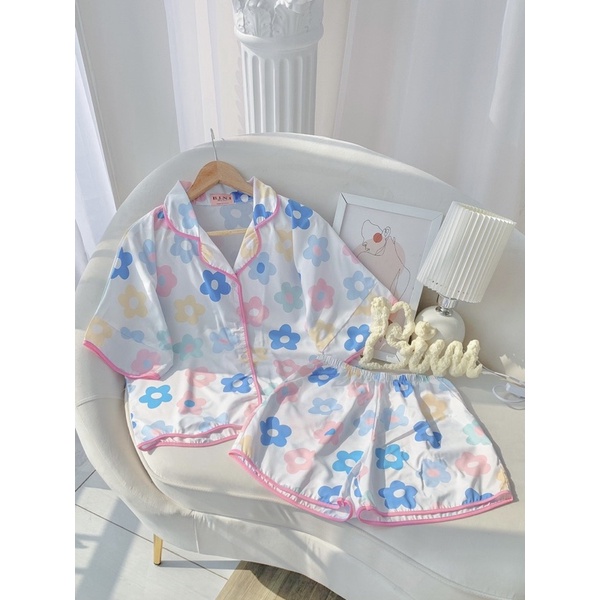 [ẢNH THẬT TỰ CHỤP] ĐỒ BỘ ĐÙI VIỀN NGỦ LỤA MANGO—- HÀNG ĐỘC QUYỀN BINI🔥Chất vải siêu đẹp | BigBuy360 - bigbuy360.vn