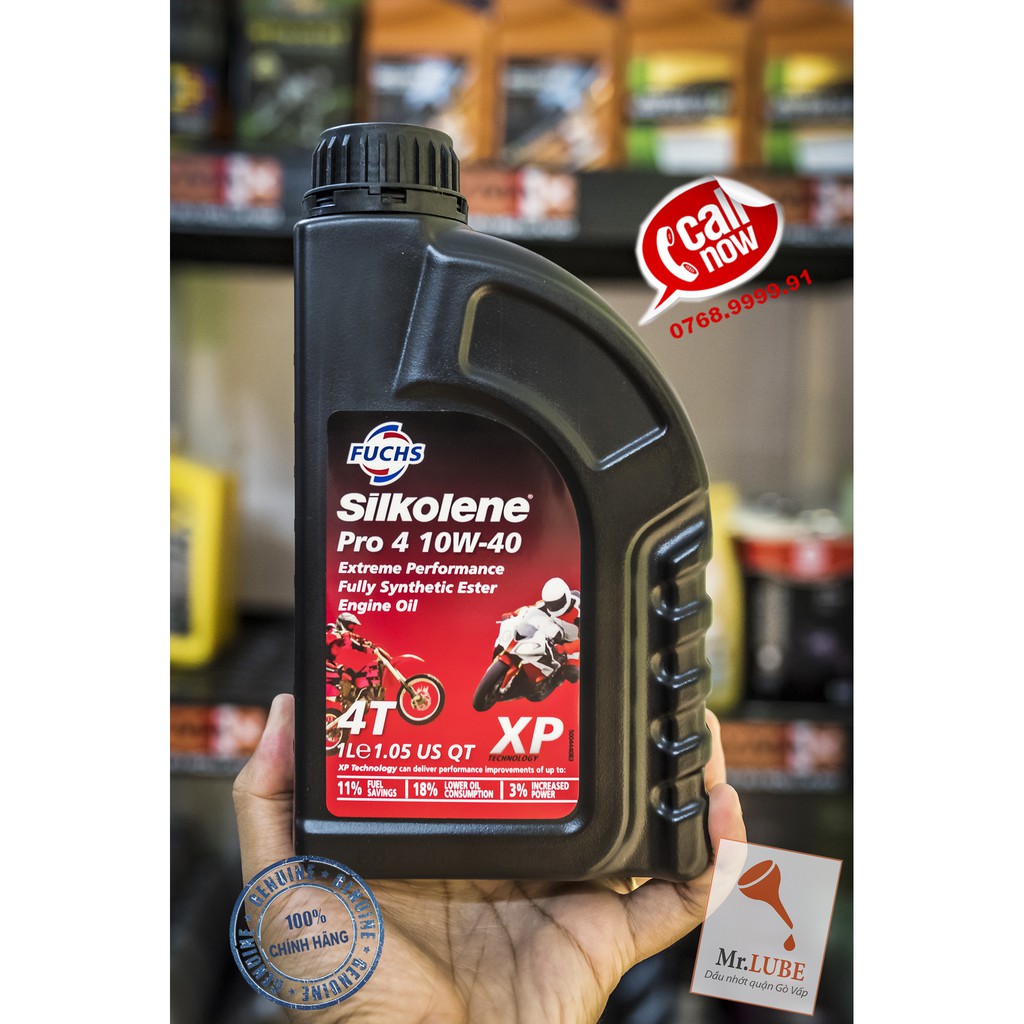 Dầu nhớt tổng hợp cao cấp FUCHS Silkolene Pro4 10W-40