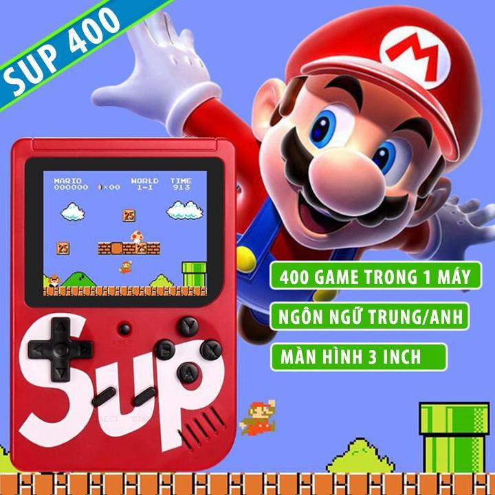 MÁY CHƠI GAME SUP 400 IN 1 G1 PLUS - MÁY ĐIỆN TỬ 4 NÚT CẦM TAY - 400 TRÒ CHƠI CỔ ĐIỂN - SIÊU NHỎ XINH