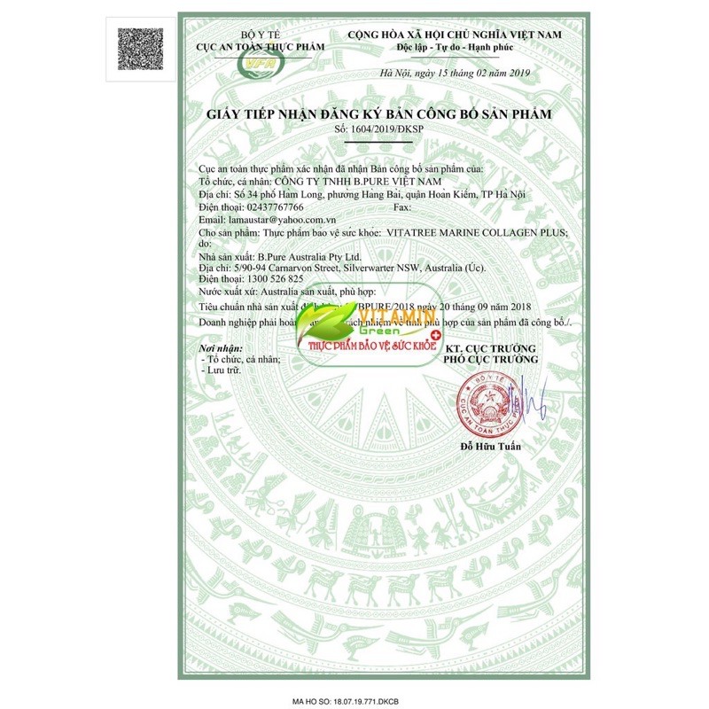 Viên Uống Trắng Da Vitatree Marine Collagen Plus 3 trong 1(100v/Ngày uống 1v ) | BigBuy360 - bigbuy360.vn