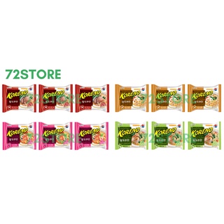 MÌ KORENO HÀN QUỐC VỊ GÀ/ KIM CHI/ BÒ CAY GÓI 100G( Thùng 24 gói)