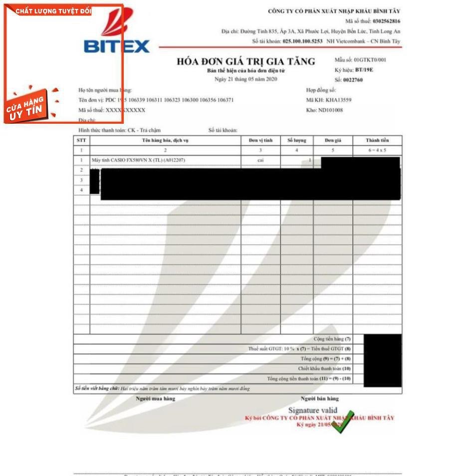 Máy tính Casio FX 580VN X - Xanh