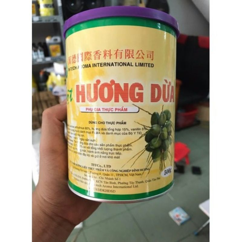 Hộp 500g hương dừa ( vani dừa)