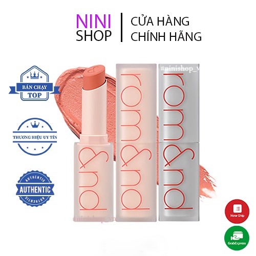 Son thỏi lì, siêu nhẹ môi và siêu xinh Romand Zero Matte Lipstick 3.0g - NiNiShop