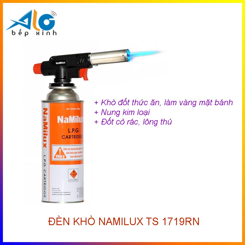 Đèn khò ga mini Namilux TS1719RN - Cây khò ga - dễ sử dụng - bảo hành 6 tháng - Alo Bếp Xinh