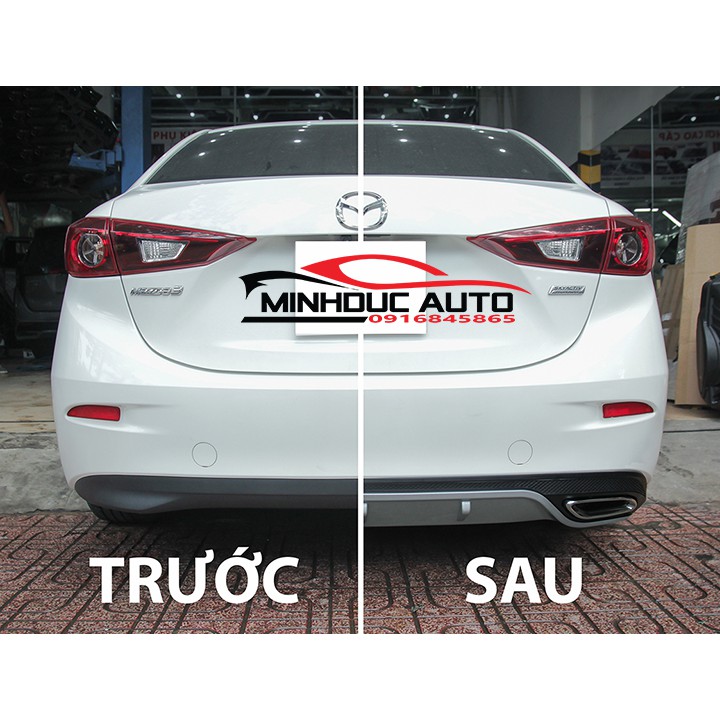 Lip chia pô theo xe Mazda 3 kiểu Mec