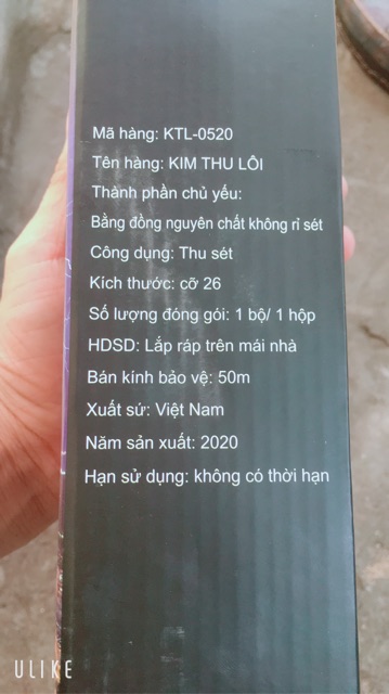 Kim Thu Sét Đồng KTL O520