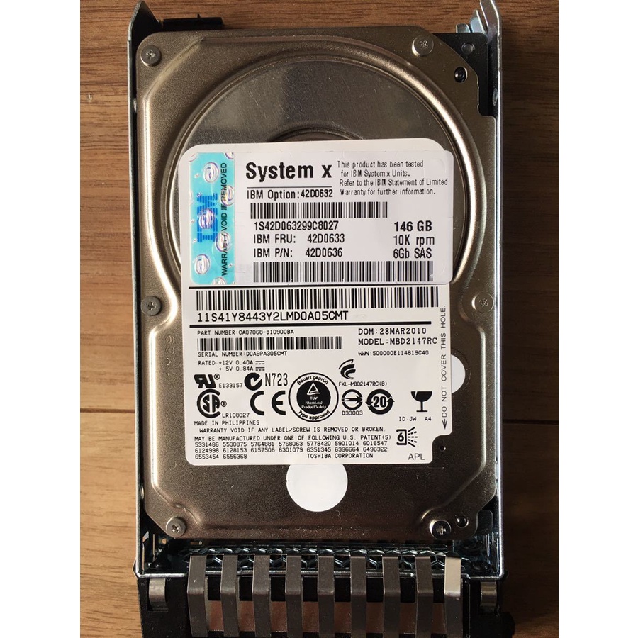 Ổ cứng máy chủ IBM 600GB, 300GB 10K 6Gbps SAS 2.5"