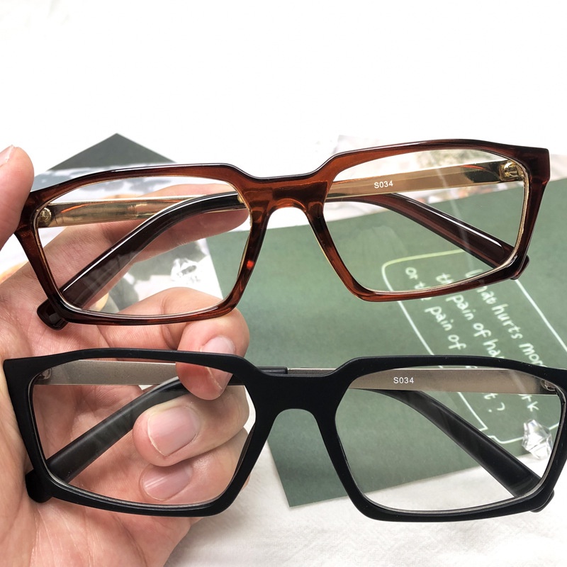 Mắt Kính Gọng Vuông Chống Ánh Sáng Xanh Thời Trang Phong Cách Cho Nam Và Nữ