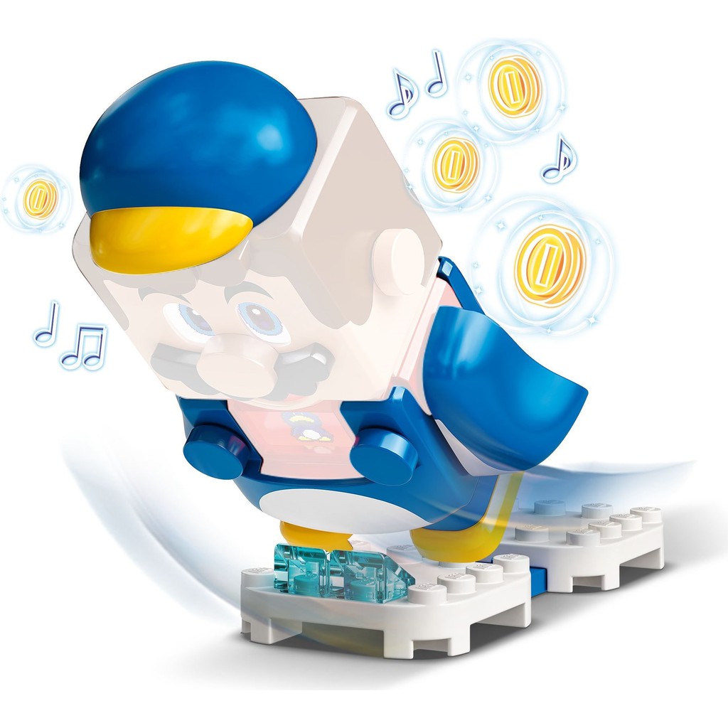 71384 Đồ chơi lắp ráp Iego Super Mario Penguin Mario Power-Up Pack -  Bộ nâng cấp sức mạnh - Chim Cánh cụt