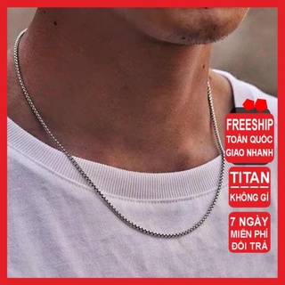 Vòng Cổ Titan Basic Trơn Kuu Clothes Màu Bạc Cao Cấp  - Vòng Cổ Nam Nữ Cá Tính Chất Liệu Thép Không Gỉ PTC