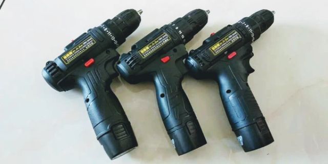 Máy khoan pin 12 V tháo lắp vít, sửa nhà cửa, khoan gỗ