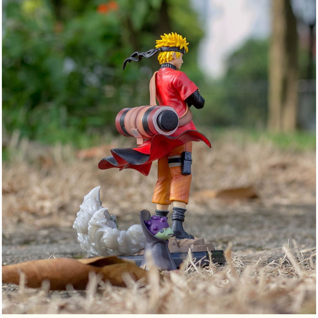 Mô hình Naruto trang thái tiên nhân fairy mode 2 cóc trên vai