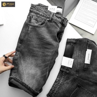 Quần Short Nam DT205XM  - Short Jean  Bò Ngố Cao Cấp XuMon Vải Coton Co Dãn