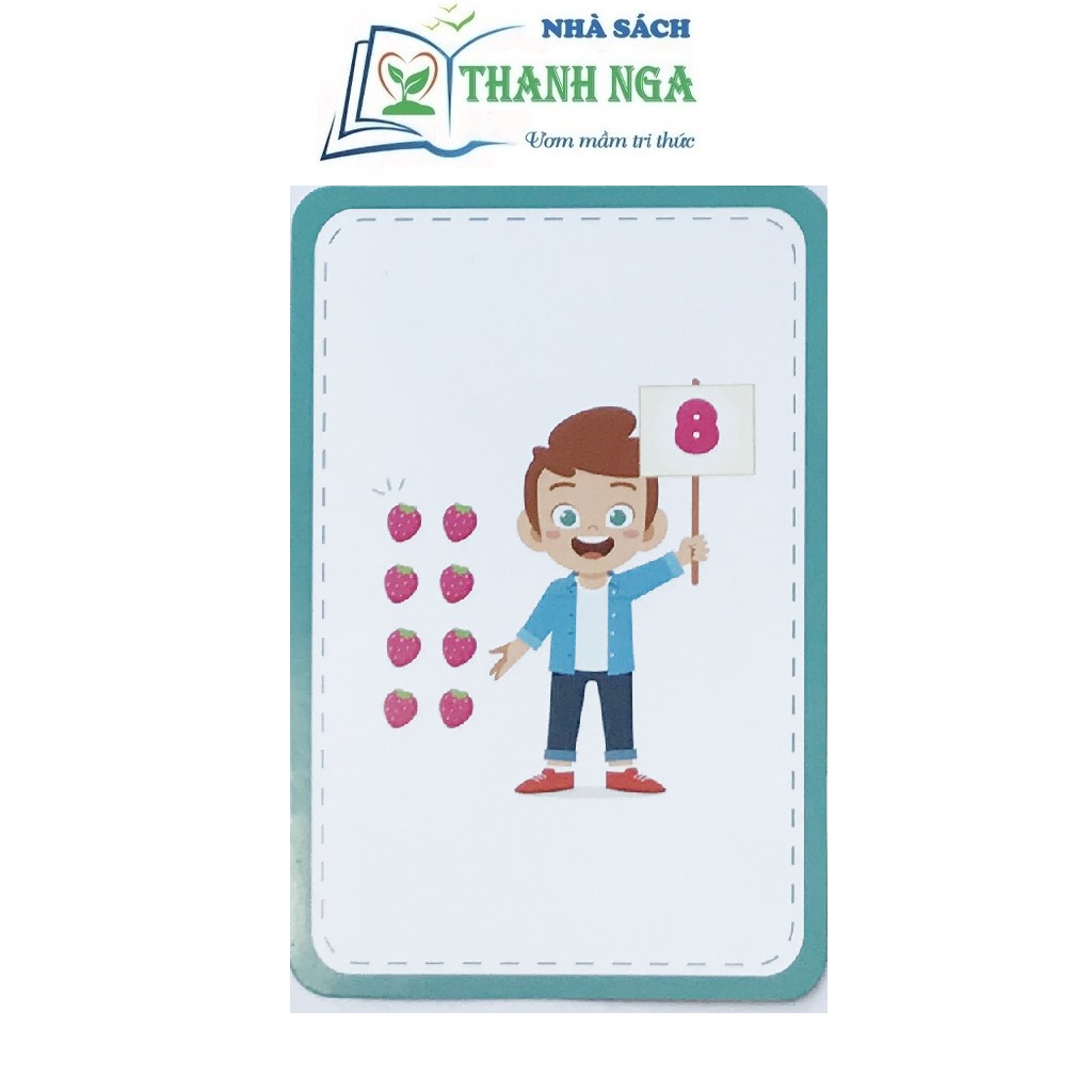 Bộ thẻ flashcard Việt Hà bé học toán dành cho trẻ từ 4-6 tuổi