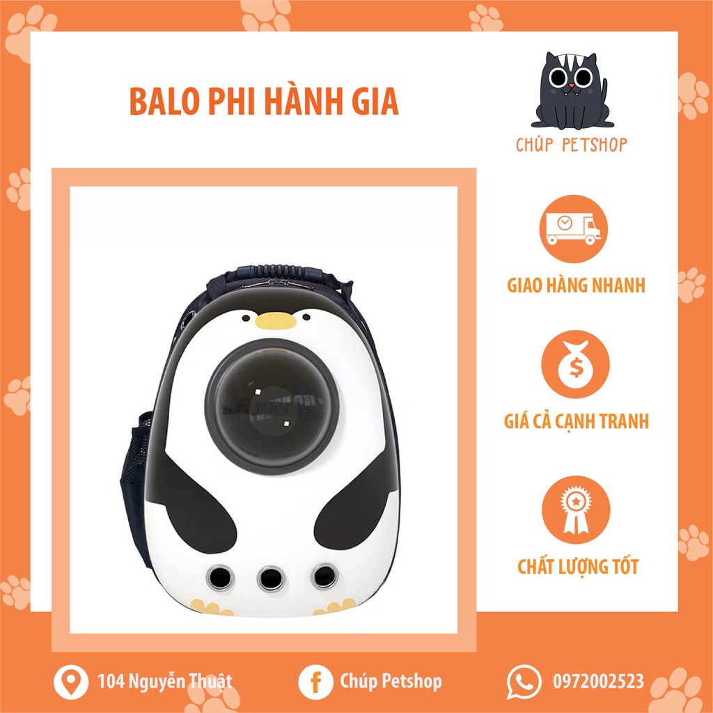 Balo Phi Hành Gia Cho Chó Mèo Hoạt Hình Dễ Thương