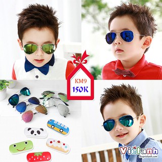 Kính trẻ em thời trang style Hàn Quốc, kính tráng gương cho bé trai và gái chính hãng Kocotree KM9 ( ẢNH THẬT )