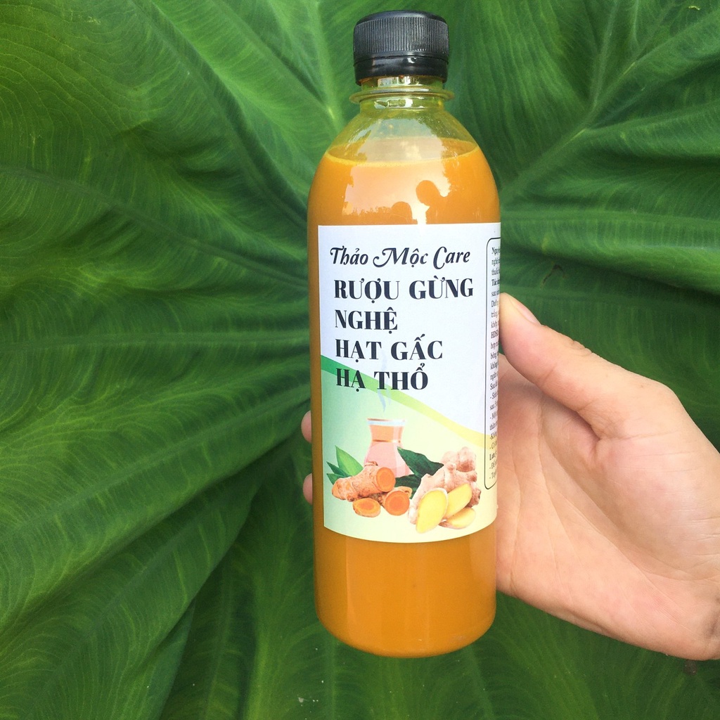 Rượu gừng nghệ hạt gấc hạ thổ