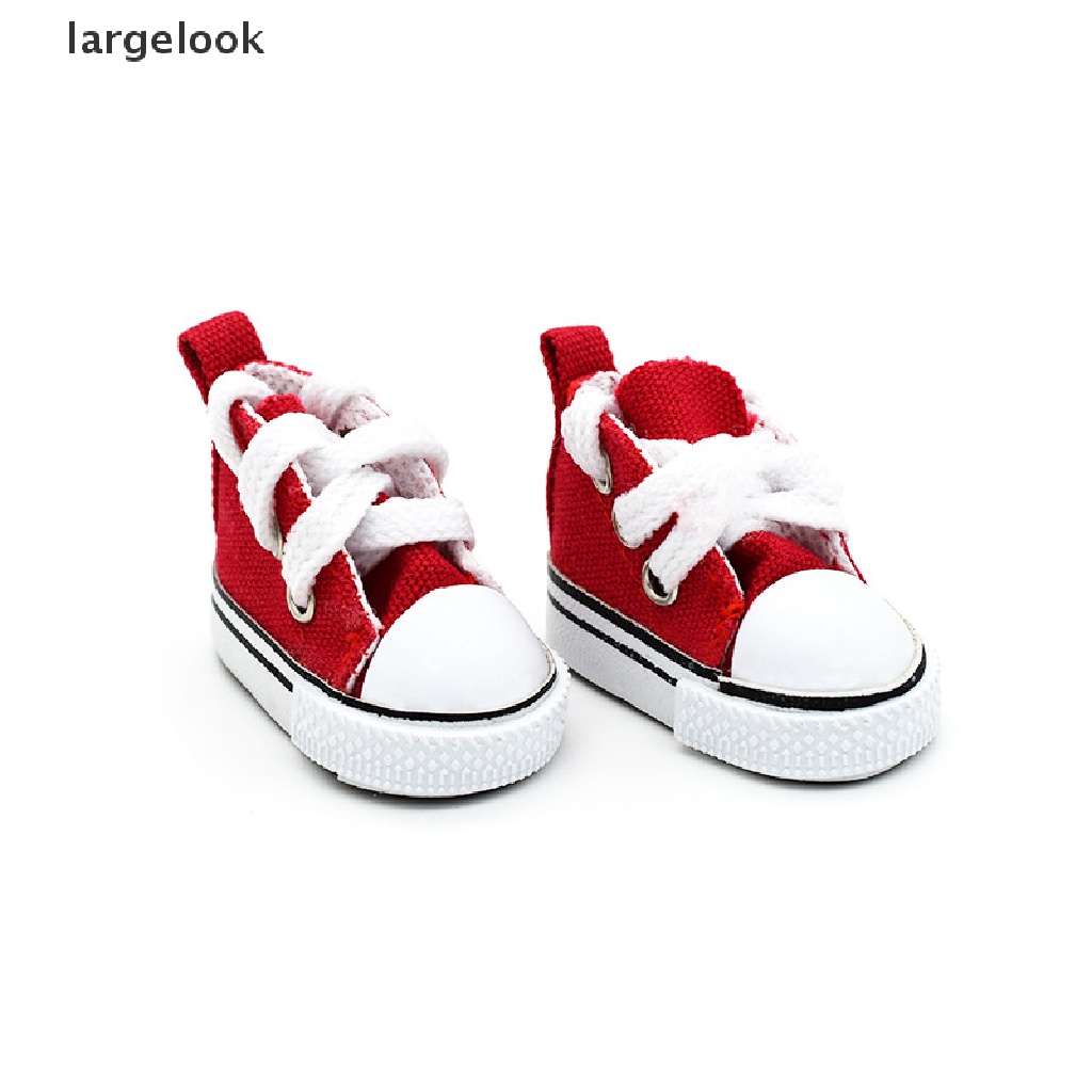 Giày thể thao vải canvas thời trang Hàn Quốc cho búp bê 1 / 6 Bjd 5cm