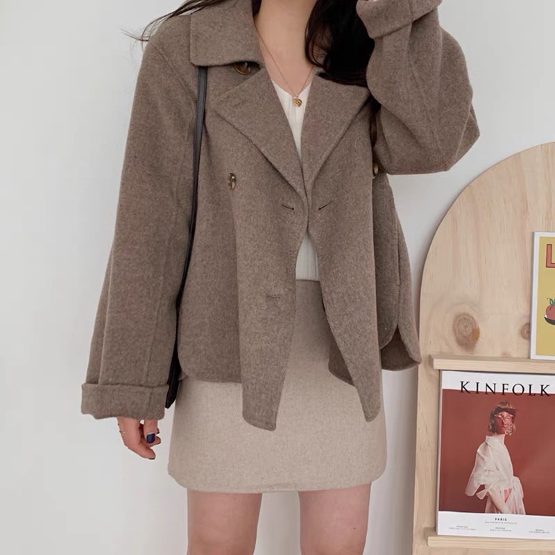 Trench coat dạ Hàn Quốc - thiết kế 2 lớp lót | BigBuy360 - bigbuy360.vn