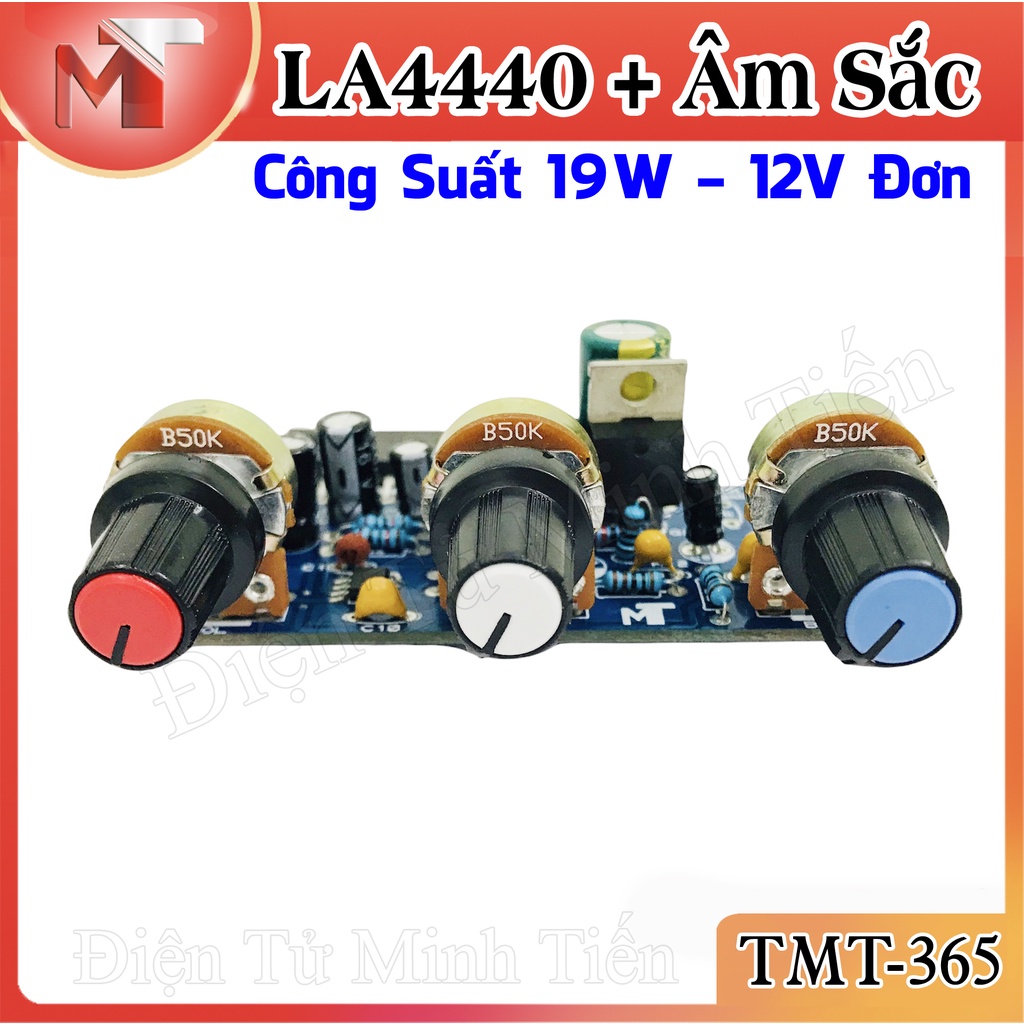 Mạch Công Suất LA4440 & Âm Sắc 5532 - 12V đơn