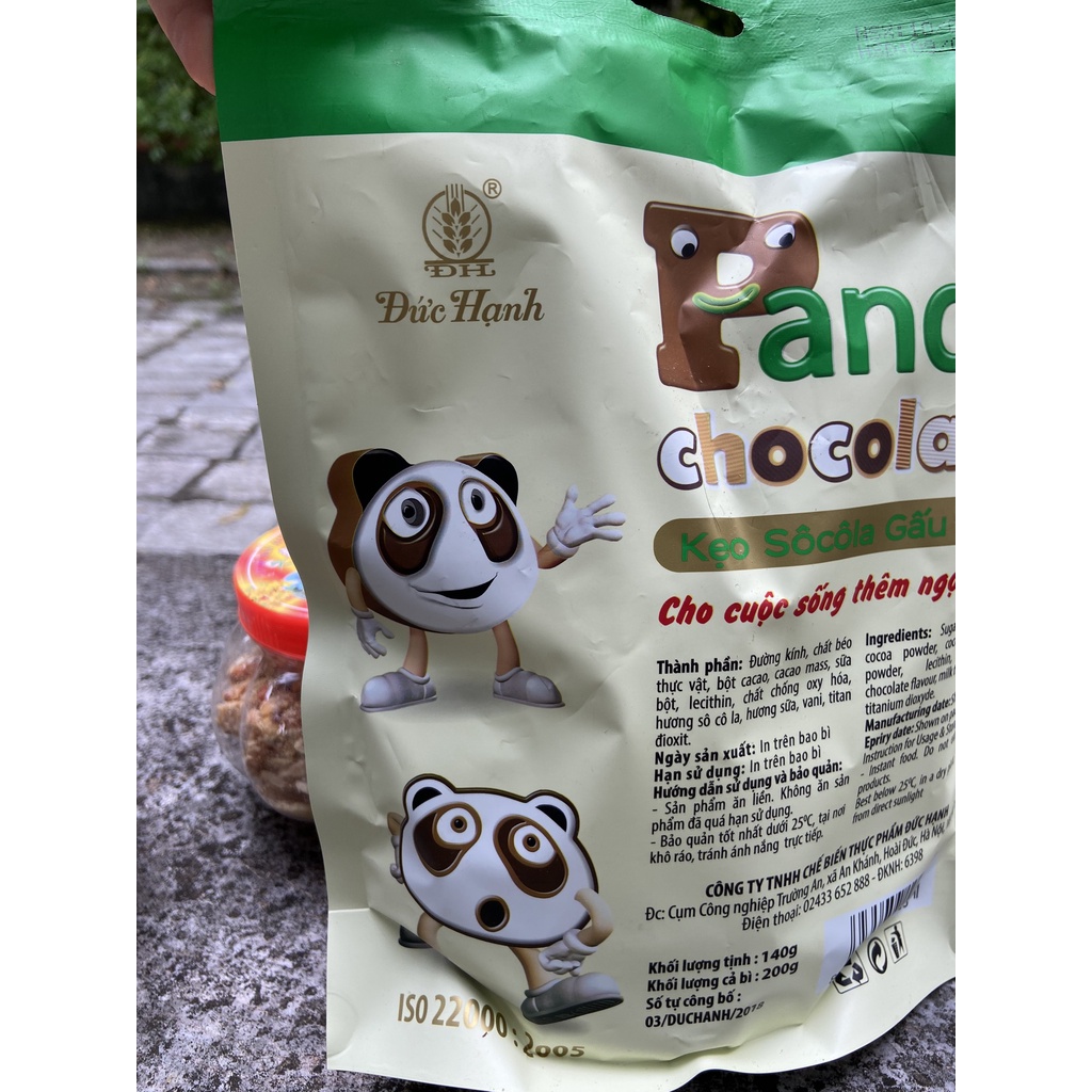 KẸO SOCOLA GẤU TRÚC PANDA ĐỨC HẠNH 200G