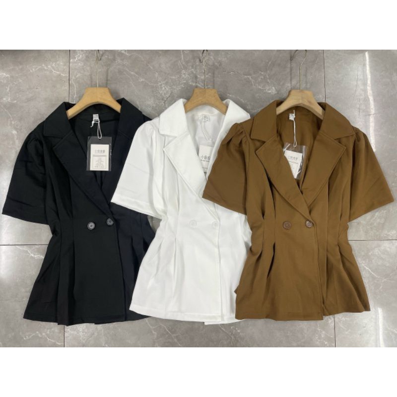 Áo Vest Ngắn Tay Bo Chun Phía Sau Eo  Sang Chảnh TL905 | BigBuy360 - bigbuy360.vn