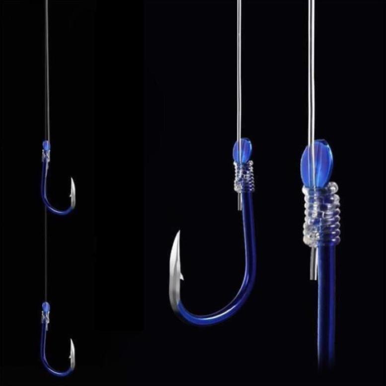 Hộp 10 bộ thẻo buộc sẵn câu đài(Lưỡi có ngạnh)hàng lưỡi nhập khẩu- phạm phương