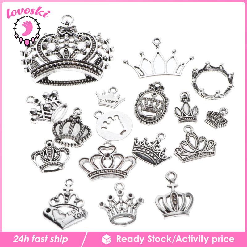 Móc Khóa / Vòng cổ / Túi Xách Mini 17x Hình Vương Miện Dễ Thương