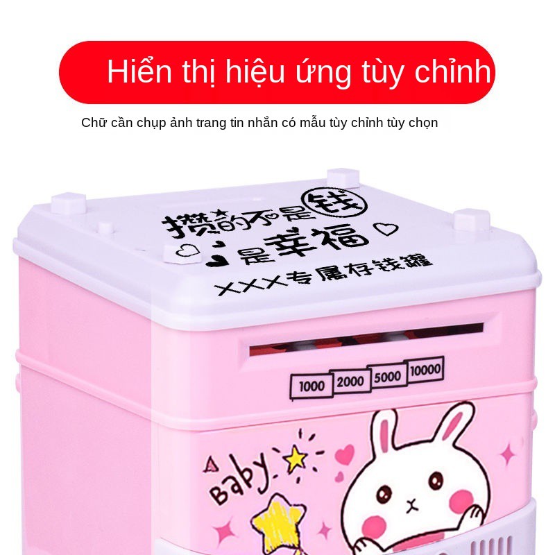 > Douyin net người nổi tiếng con heo đất dấu vân tay của trẻ em sáng tạo lớn Không. Hộp tiền gửi có thể truy cập được