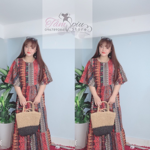 Đầm maxi bigsize ❤️ 𝐇𝐈̀𝐍𝐇 𝐓𝐇𝐀̣̂𝐓❤️ THÔ CẨM ( hình thật shop chup) | BigBuy360 - bigbuy360.vn