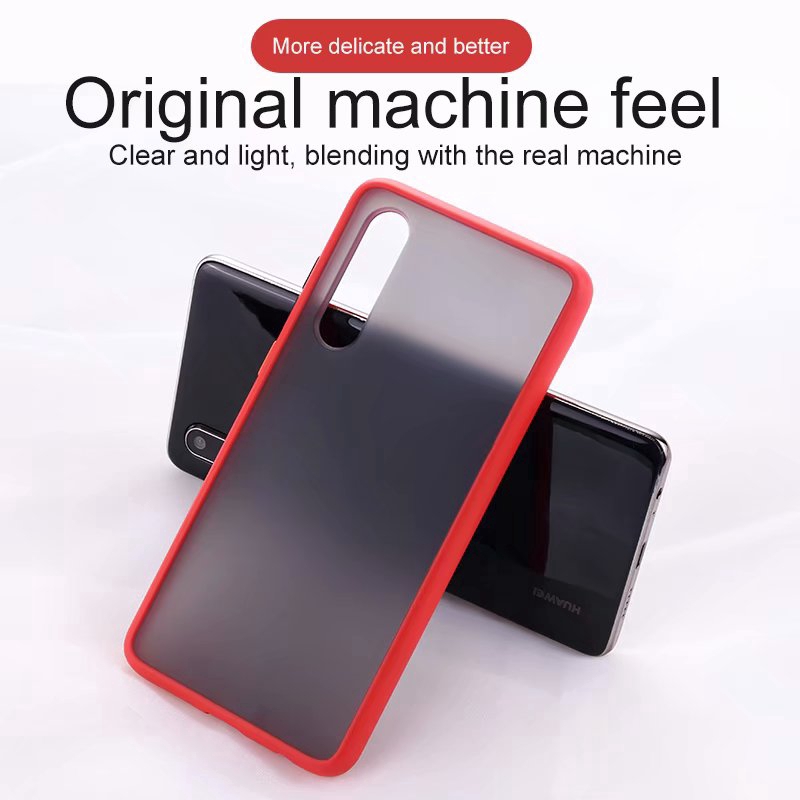 Xiaomi Redmi K20 K30 Pro 8 7 A Translucence Skin Feel Color Button Phone Case