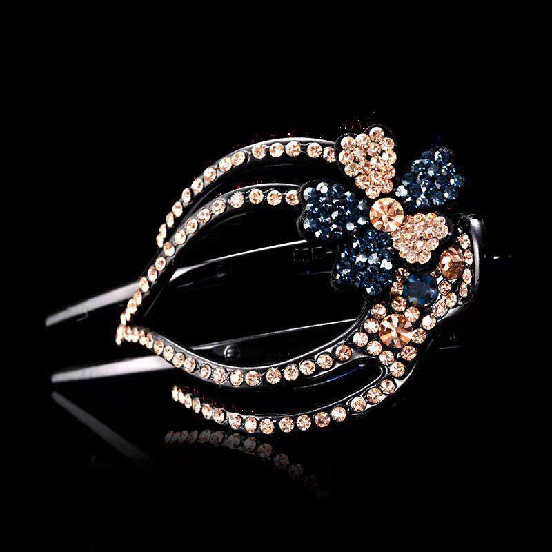 Kẹp Tóc Đính Đá Kiểu Dáng Thanh Lịch Thời Trang Cho Nữ