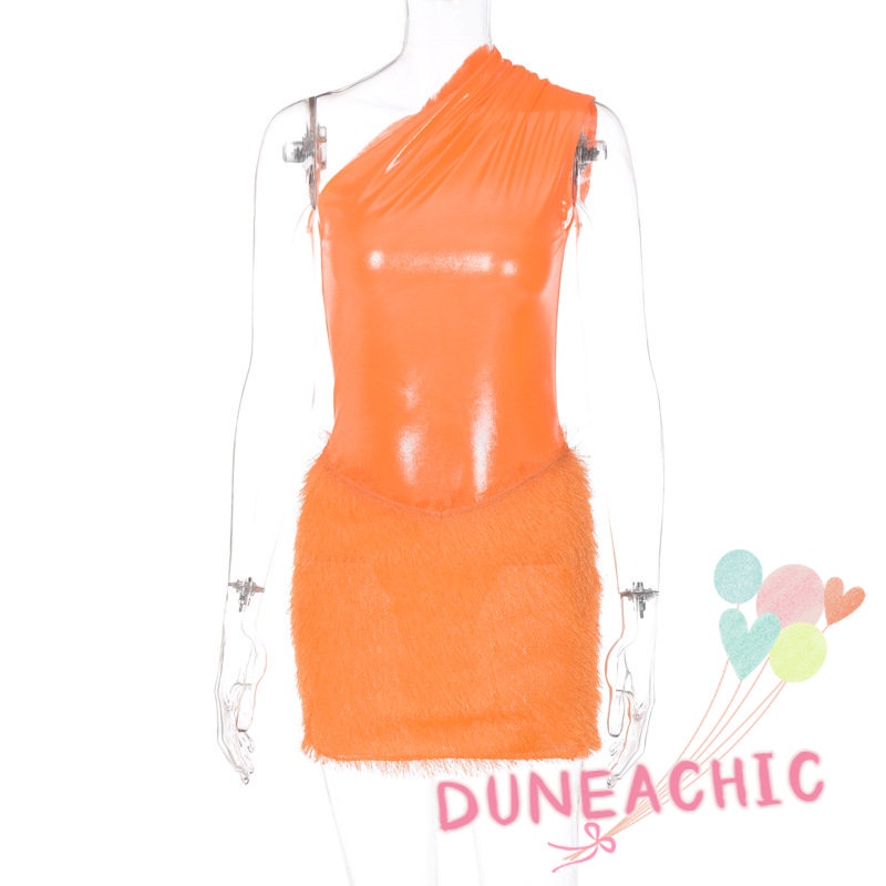 DUNEA Bộ đồ Y0905 gồm áo và chân váy lông cừu gợi cảm thời trang dành cho nữ