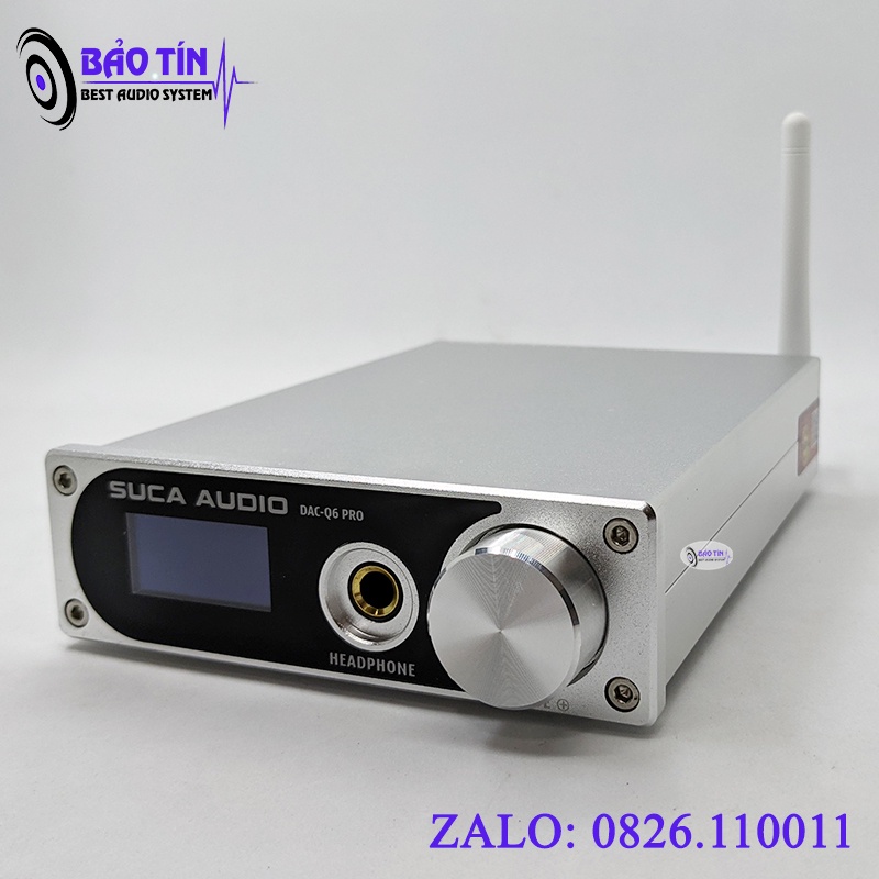 Dac SUCA Q6 Pro giải mã 32bit/768khz và chơi DSD 512 Tặng kèm dây quang liton USA