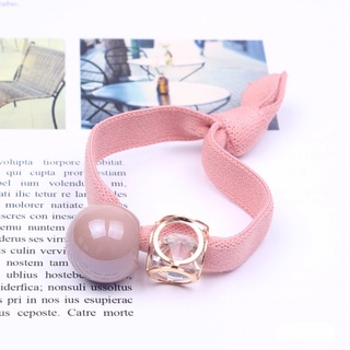 Dây cột tóc đính hạt tròn thời trang cho nữ
