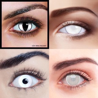 LENS MẮT MÀU TRẮNG - CÁC MẪU LENS MẮT TRẮNG - KÍNH ÁP TRÒNG