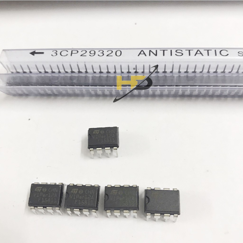 Set 5 Con IC DIP-8 Viper12A Chính Hãng ST, Linh Kiện Dùng Cho Mạch Bếp Từ Siêu Mới