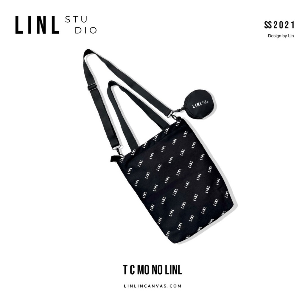 Túi Tote Chéo - LINL - Nữ - 3 Màu Đen, Kem, Mono