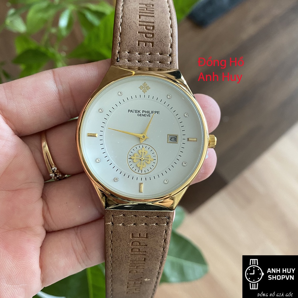 Đồng Hồ Nam PA.TEK Dây da mặt kính Sapphire chống xước AnhHuyshop | BigBuy360 - bigbuy360.vn